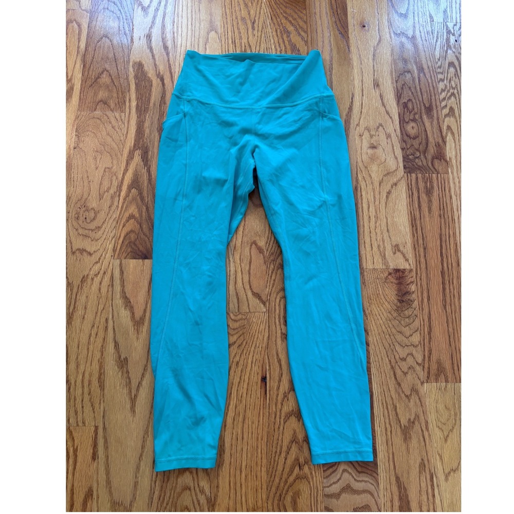 Lululemon Align High-Rise Pant with Pockets 25 Turquoise Blue Size 8 LW5DSHS